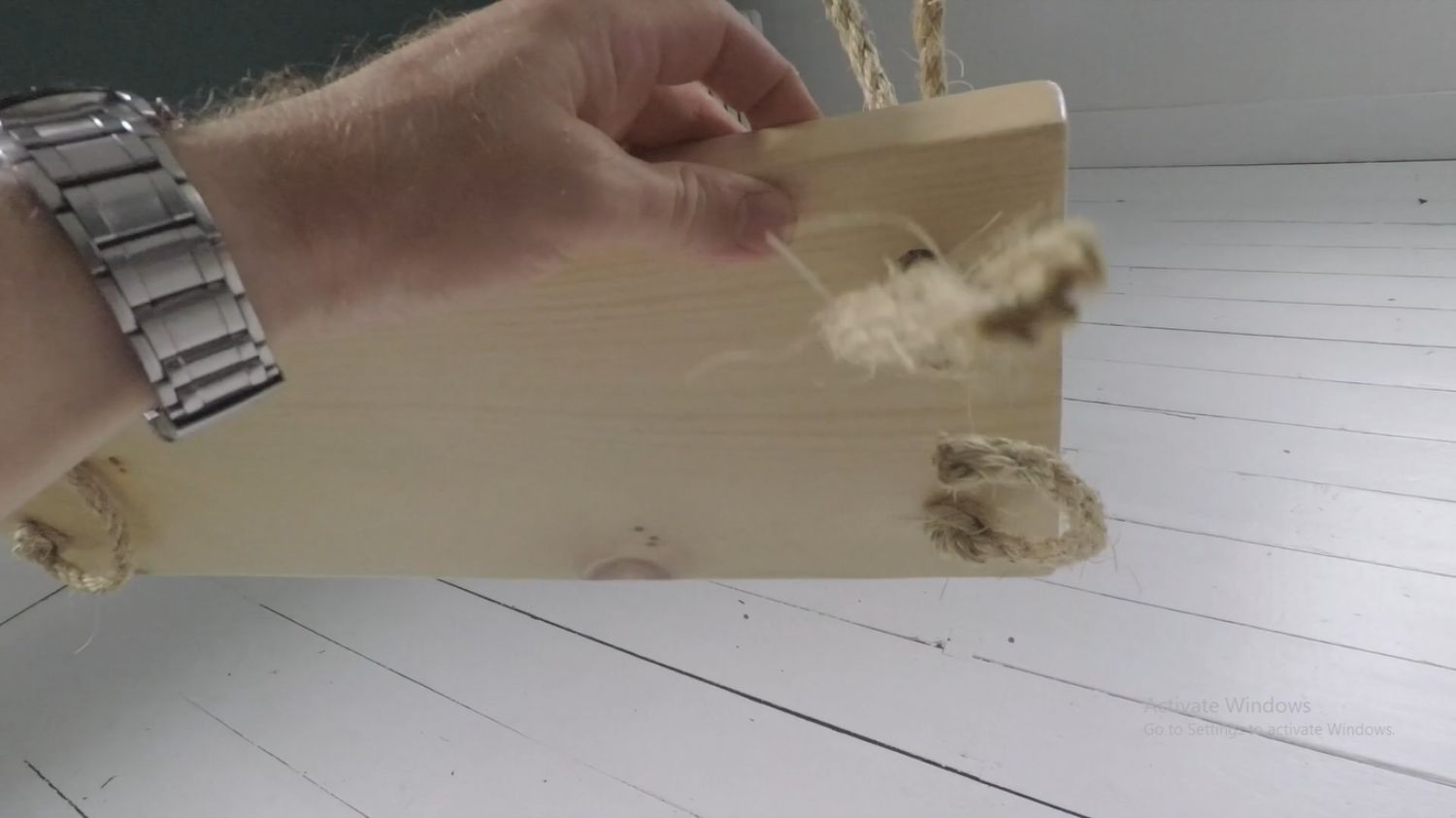 tutorial of diy wood swing in studio