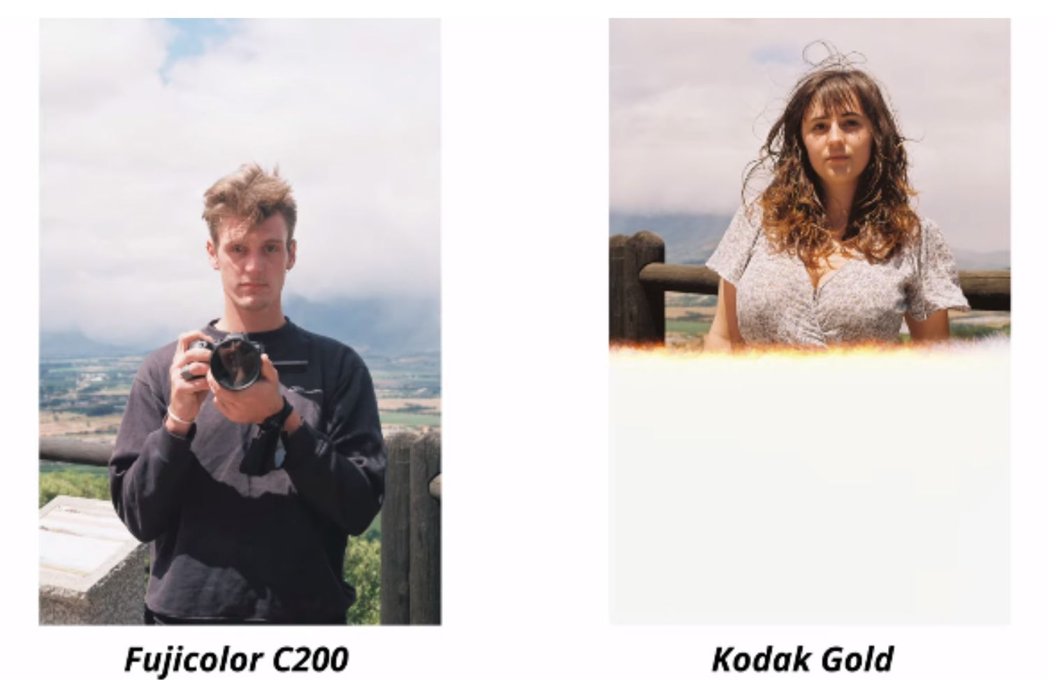Portraits in fuji c200 and kodak g200