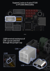 BIGTREETECH EBB 36/42 Can Bus U2C V2.1 for Connecting Klipper Expansion Device Support PT1000