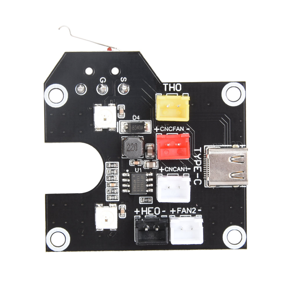 BIGTREETECH B1 HOTMODE V1.0 LED Adapter Board With TYPE-C Interface Installation in the nozzle-integrated nozzle wiring For B1 printer