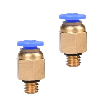 Lots PC4-M6 Pneumatic Straight Fitting Remote Tracheal Joint Connector for 4mm OD tubing M6 6mm Reprap 3D Printer Printers