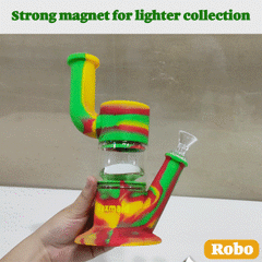 Waxmaid Robo Silicone Glass Water Pipe