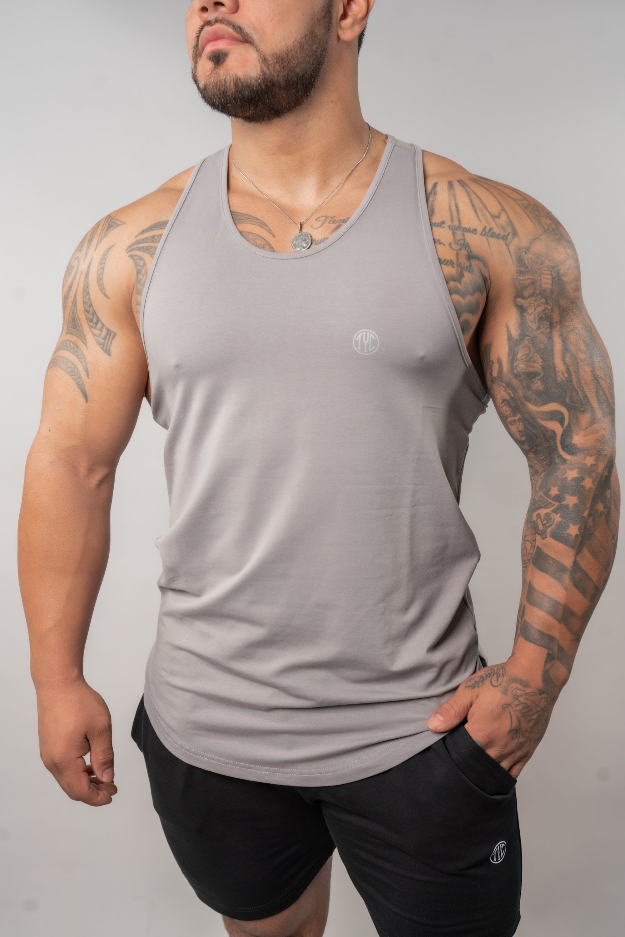  Grit Tank - Platinum Grey 