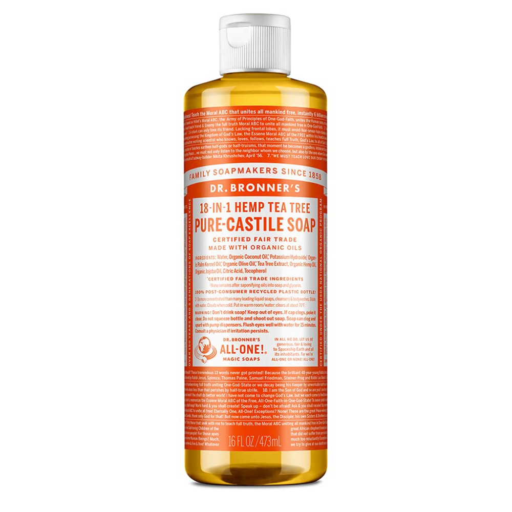 Dr. Bronners Tea Tree Castile Soap 16 Oz