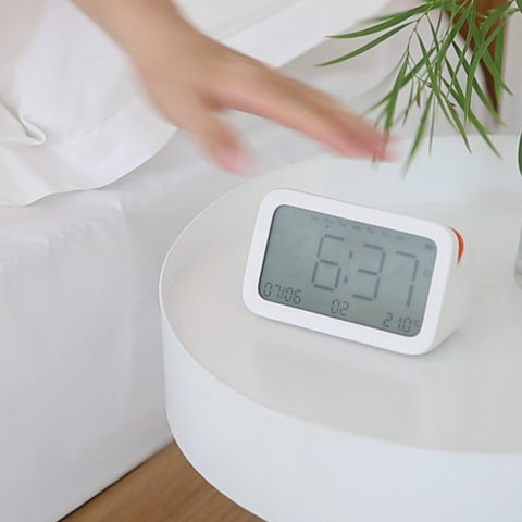 Buy HINMIN Smart Night Light Plastic Digital Alarm Clock with Date