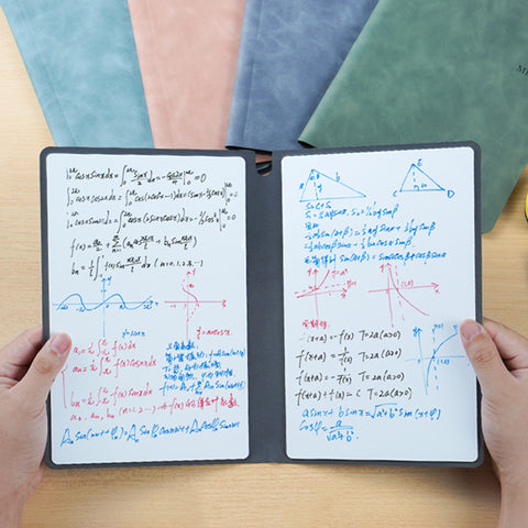 Wipeable Notebook Leather Erasable Whiteboard Notebook – GizModern