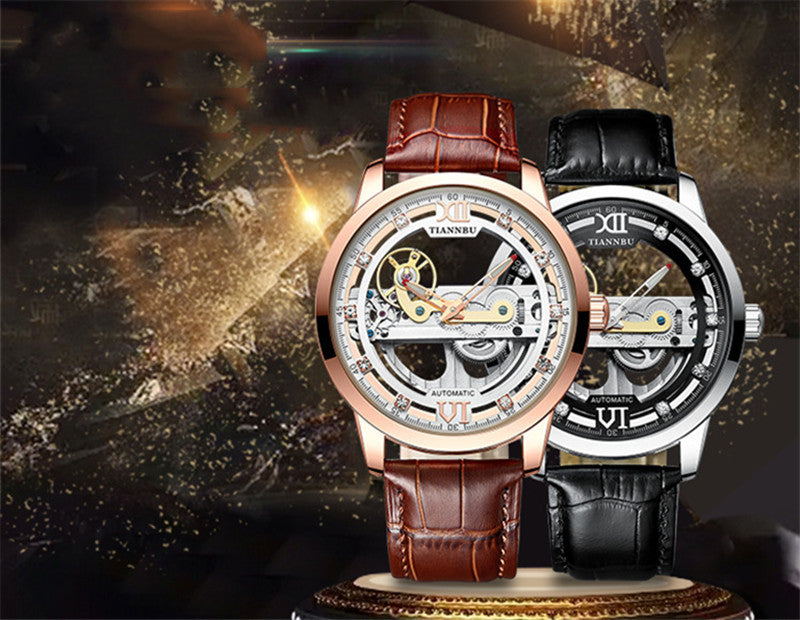 Skeleton Tourbillon Ultra Thin Automatic Mechanical Watch