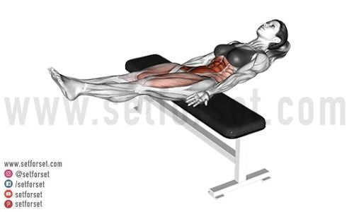 flat bench ab exercise