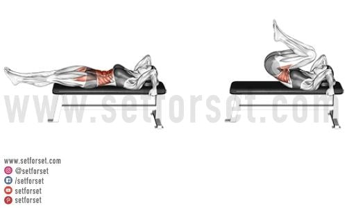 flat bench leg pull in