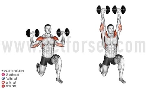 kneeling shoulder press