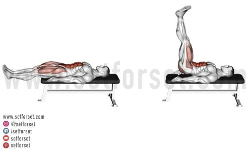 lying leg raise