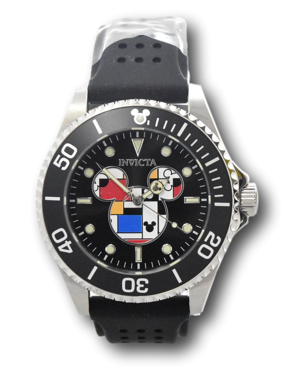 Invicta Disney Mens 44mm Mickey Mouse Abstract Limited Edition Black Watch 37679