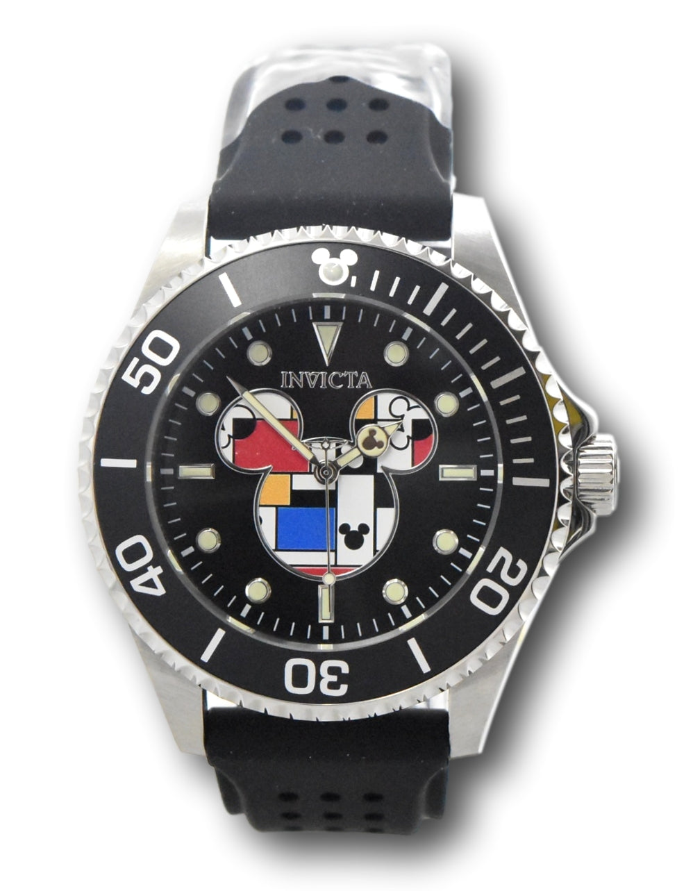 Invicta Disney Mens 44mm Mickey Mouse Abstract Limited Edition Black Watch 37679