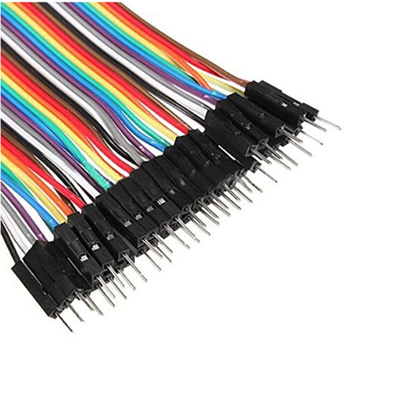 40Pin 10cm DuPont 1P-1P Wire Jumper Cables Pin to Socket (M-F)