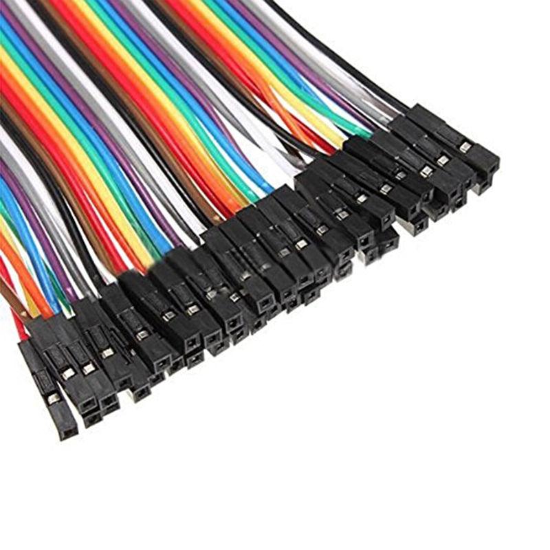 40Pin 10cm DuPont 1P-1P Wire Jumper Cables Pin to Socket (M-F)