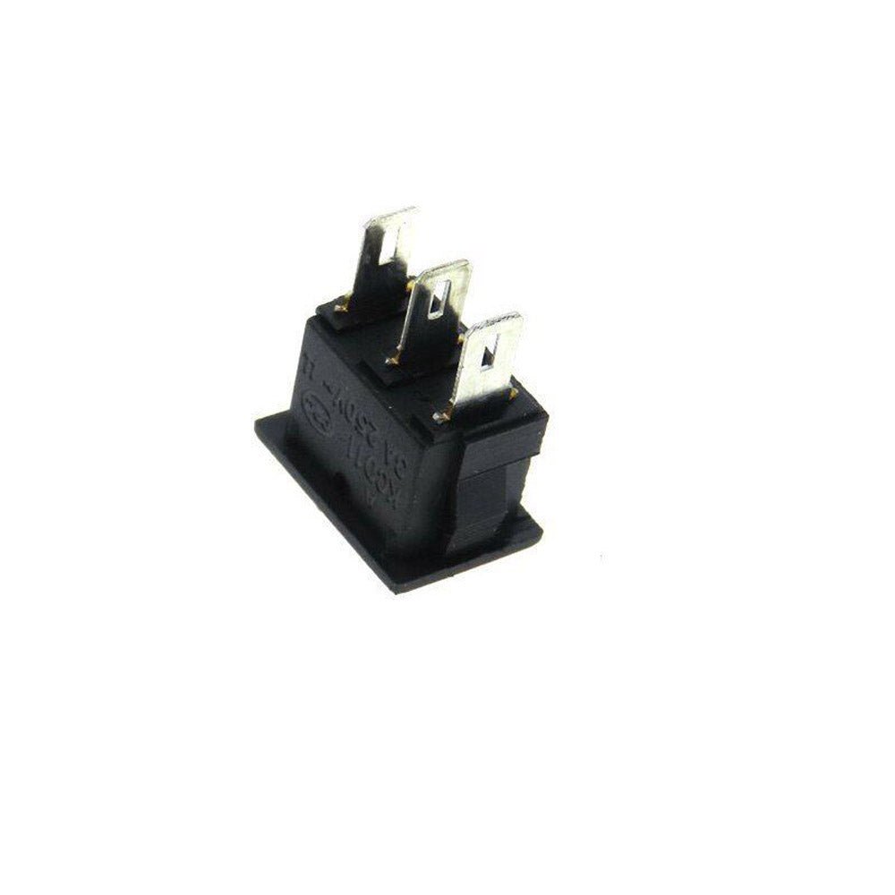 Mini Rocker Switch 3 PIN ON-OFF-ON SPDT 125VAC/6A 250VAC/3A Black 10mmx15mm KCD11 2X/5X/10X