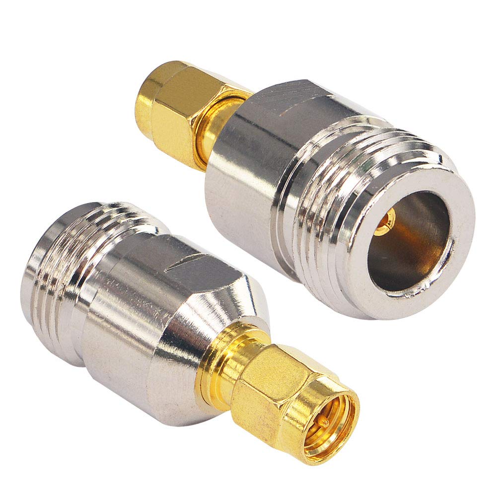 N-Type Female RF Jack to SMA Male Jack RF Adapter Barrel Connector