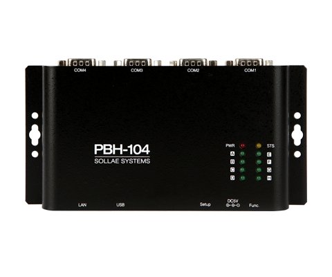 PBH-104 PHPoC IoT Serial RS232, RS422, and RS485 Programmable Internet Gateway
