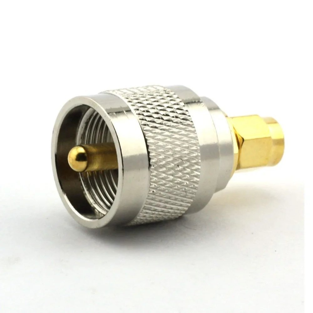 PL259 UHF Male Plug to SMA Male Plug RF Adapter Barrel Connector