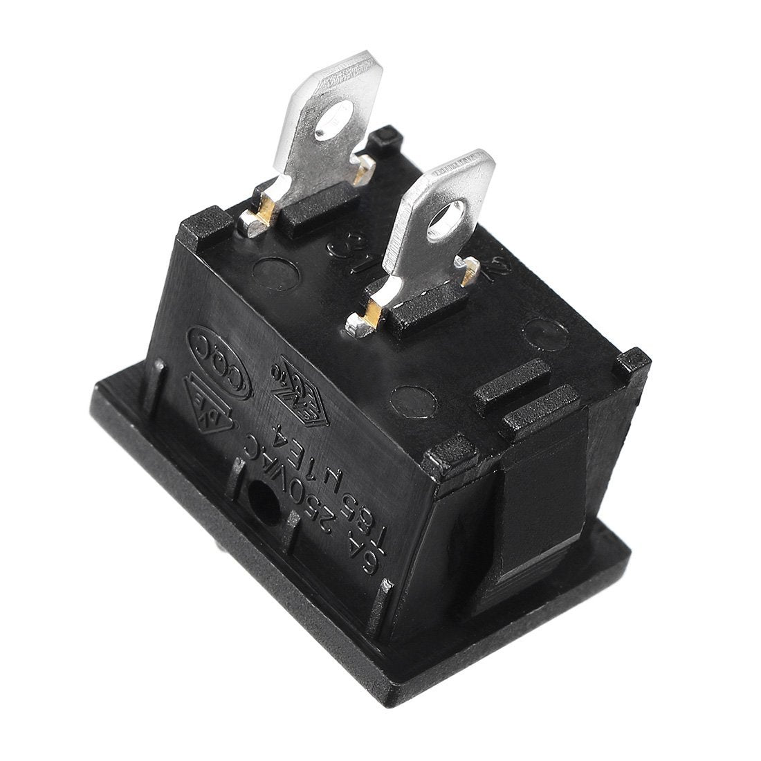 Rocker Switch 2 PIN ON-OFF SPST 125VAC/10A 250VAC/6A 21x15mm Black KCD1-101 2X/5X/10X