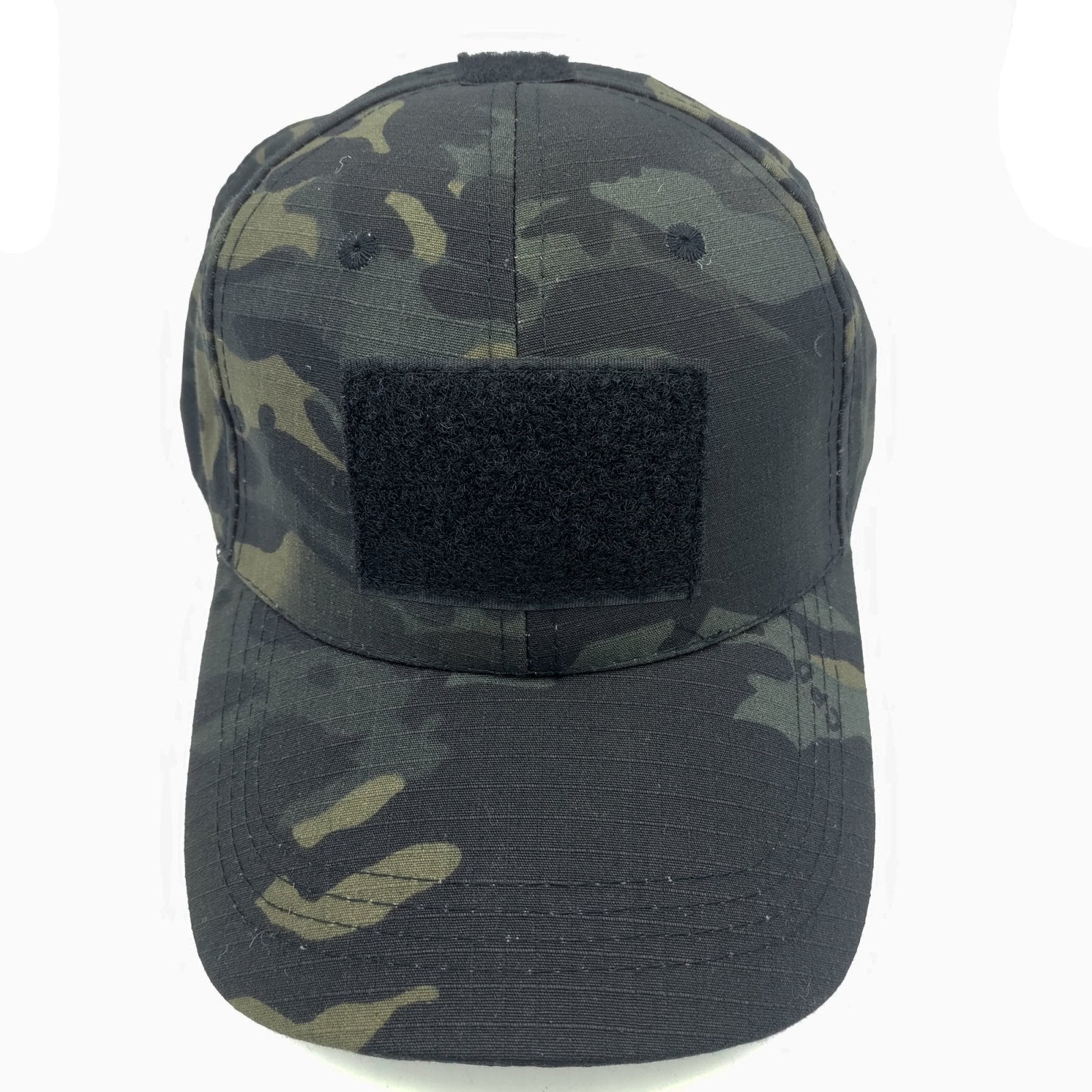 Tactical Baseball Hat Cap Mens Womens Black Velcro Patch