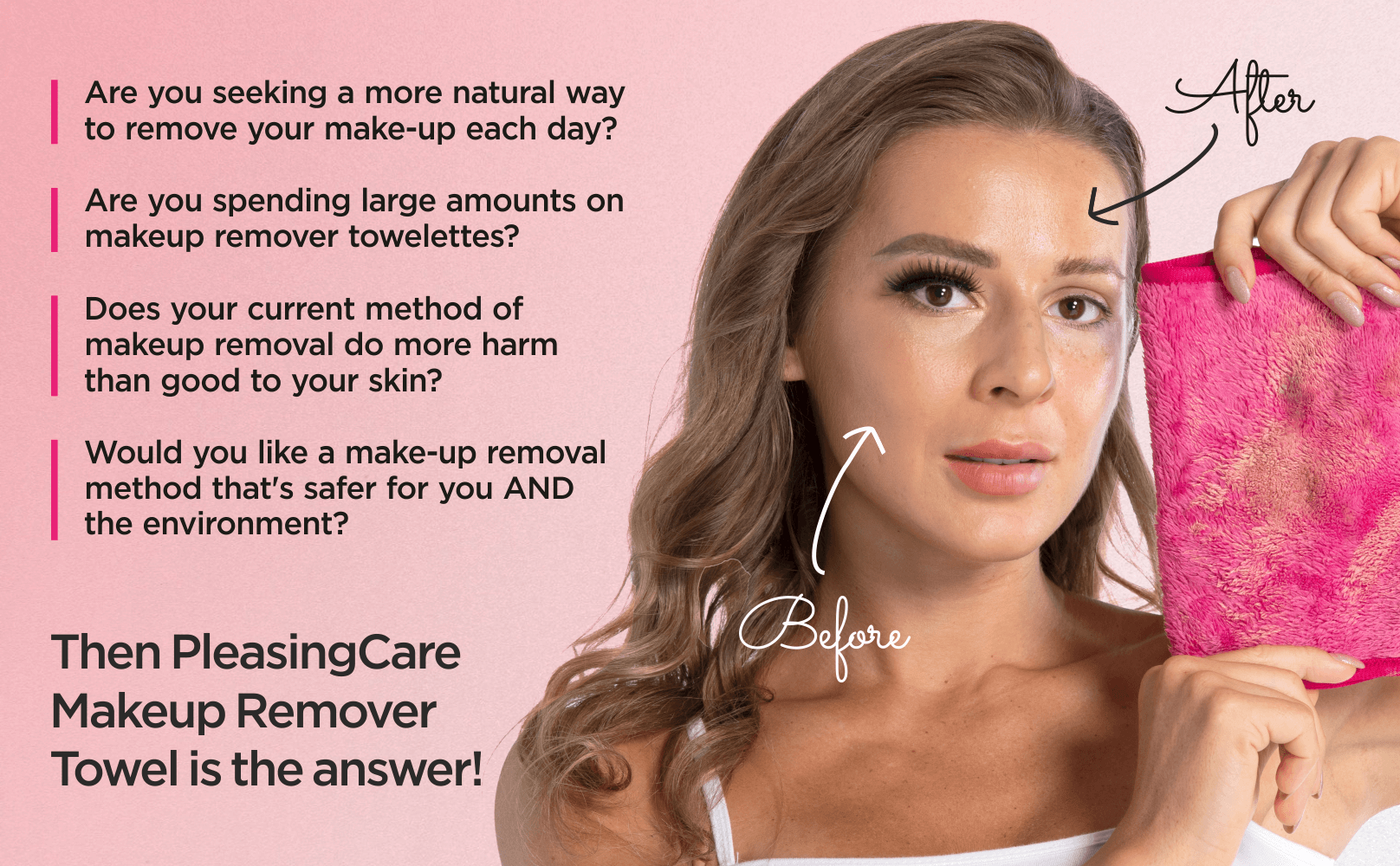 pleasingcare makeup remover cloth