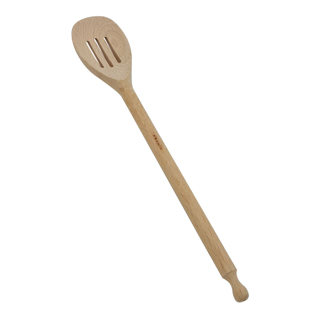 French Beech Slotted Spoon, 12 Inch