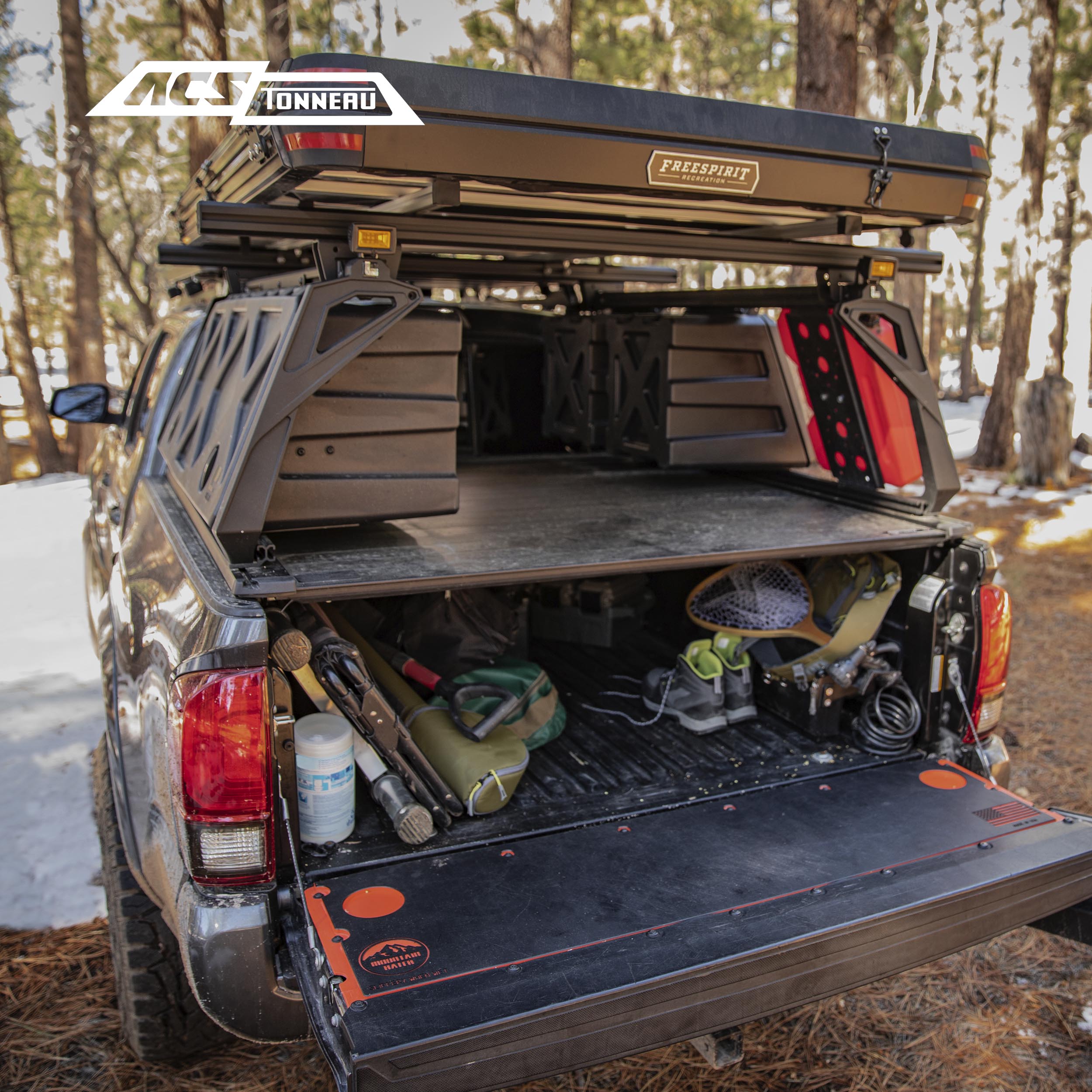 LEITNER DESIGNS ACS Forged Tonneau (Rails Only- Toyota)