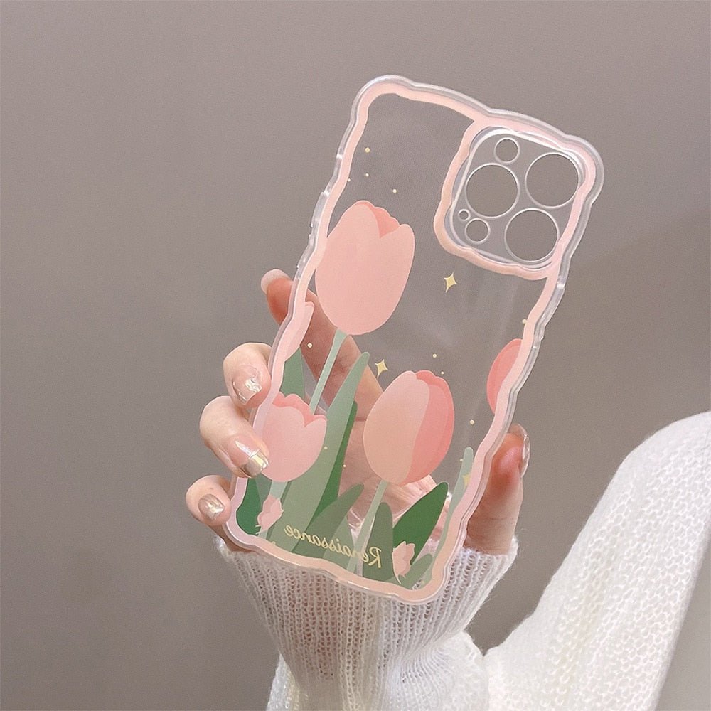 Tulip Wavy Clear Case