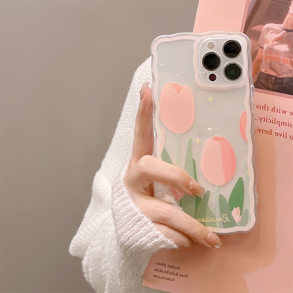 Tulip Wavy Clear Case