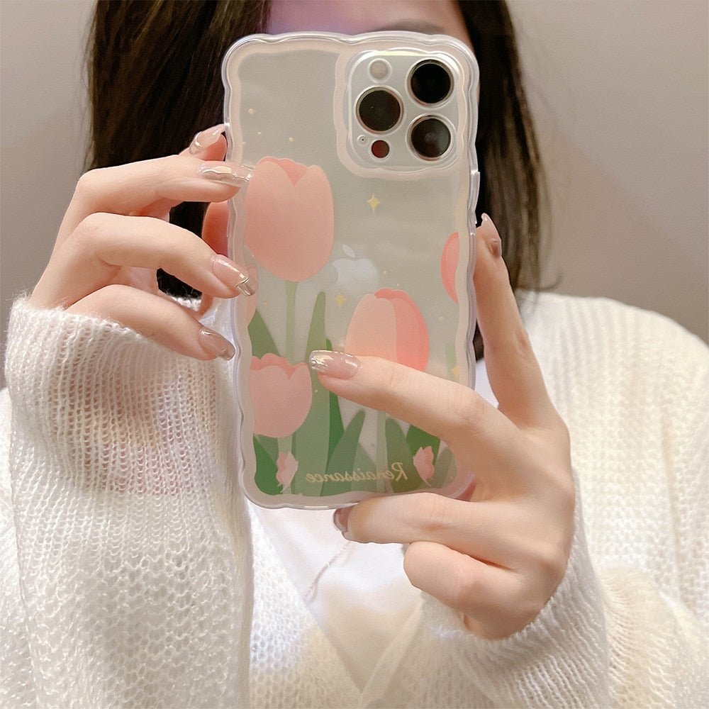 Tulip Wavy Clear Case