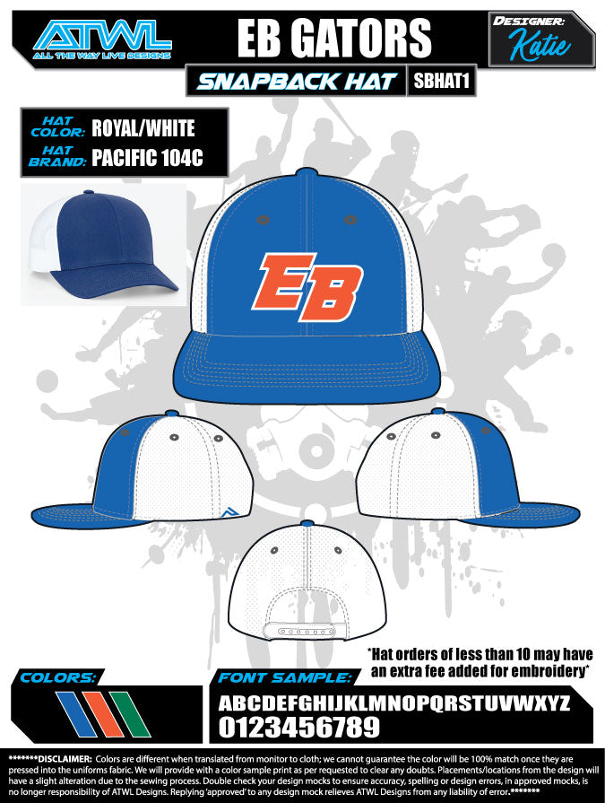 East Bay Fall League Hats