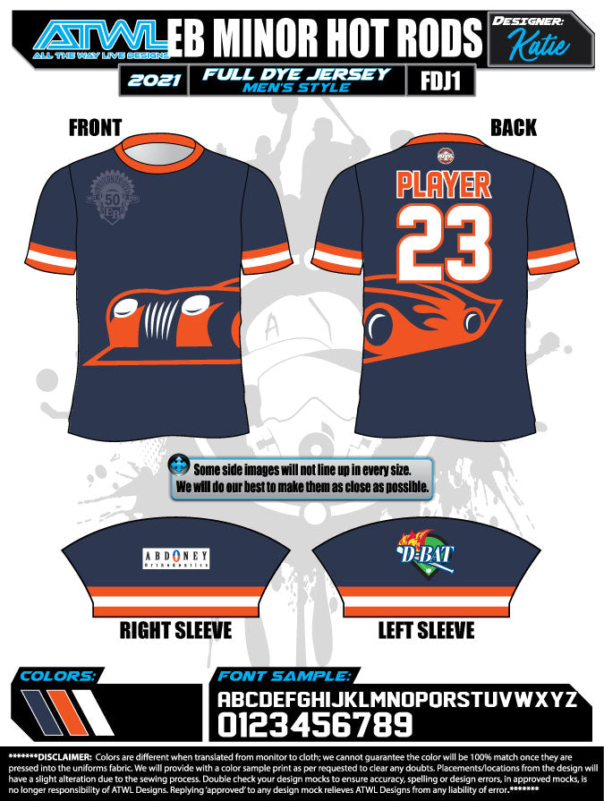 East Bay Spring 2021 Baseball Jerseys