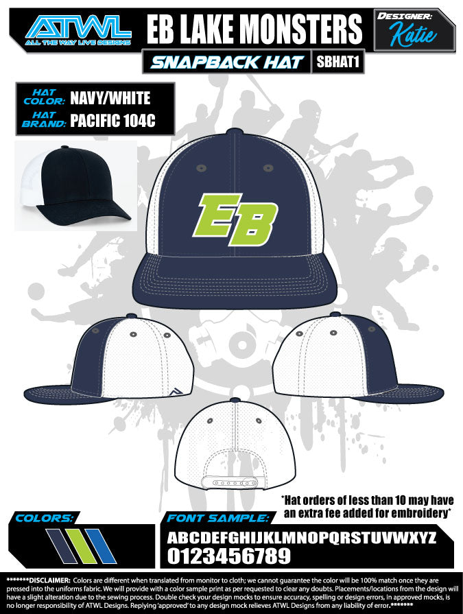 East Bay Fall League Hats