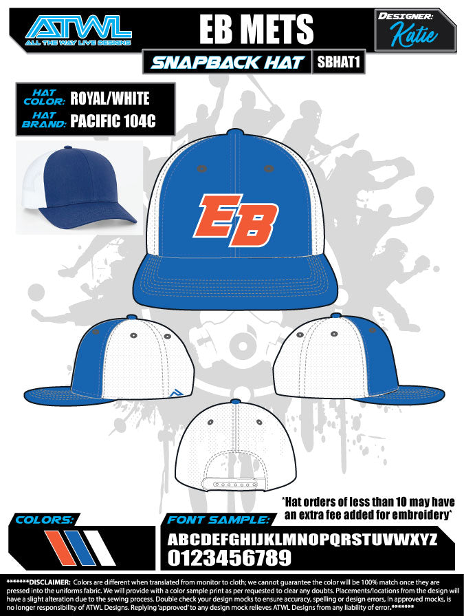 East Bay Fall League Hats