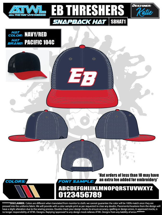 East Bay Fall League Hats