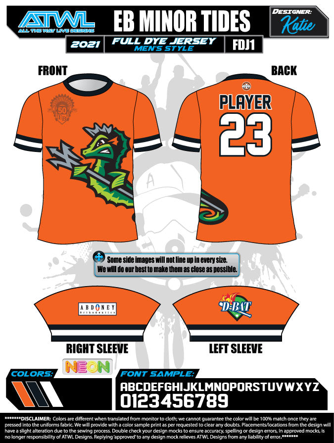 East Bay Spring 2021 Baseball Jerseys