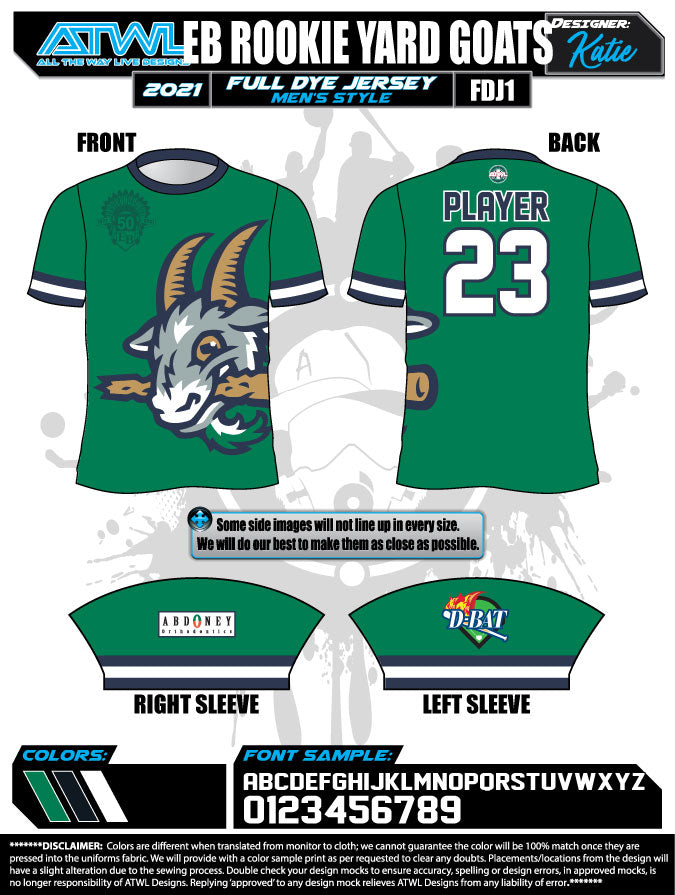 East Bay Spring 2021 Baseball Jerseys