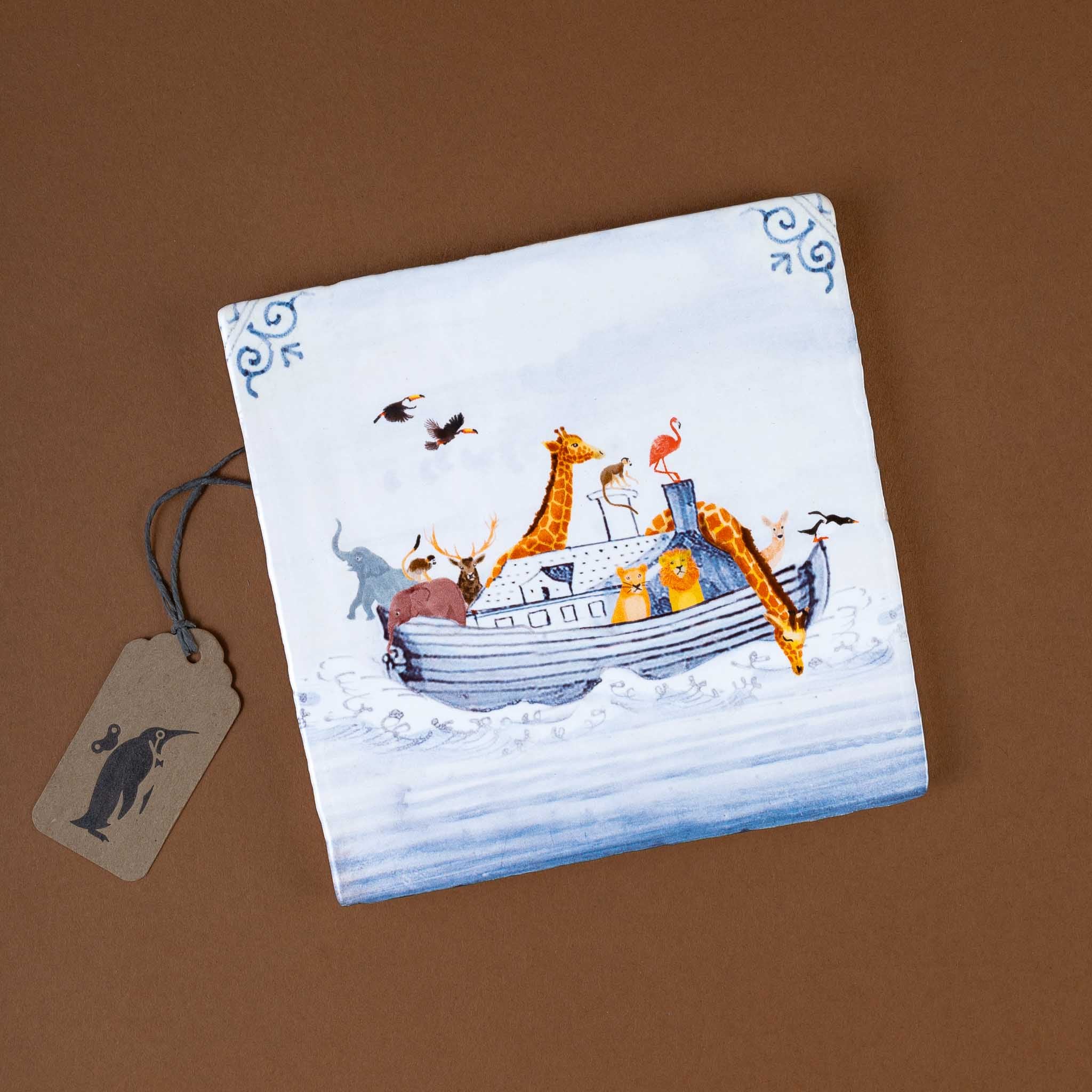 Dutch Ceramic Story Tile | The Ark of Life