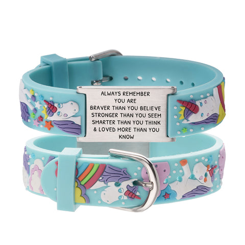 Inspirational Bracelet for kids-Unicorn