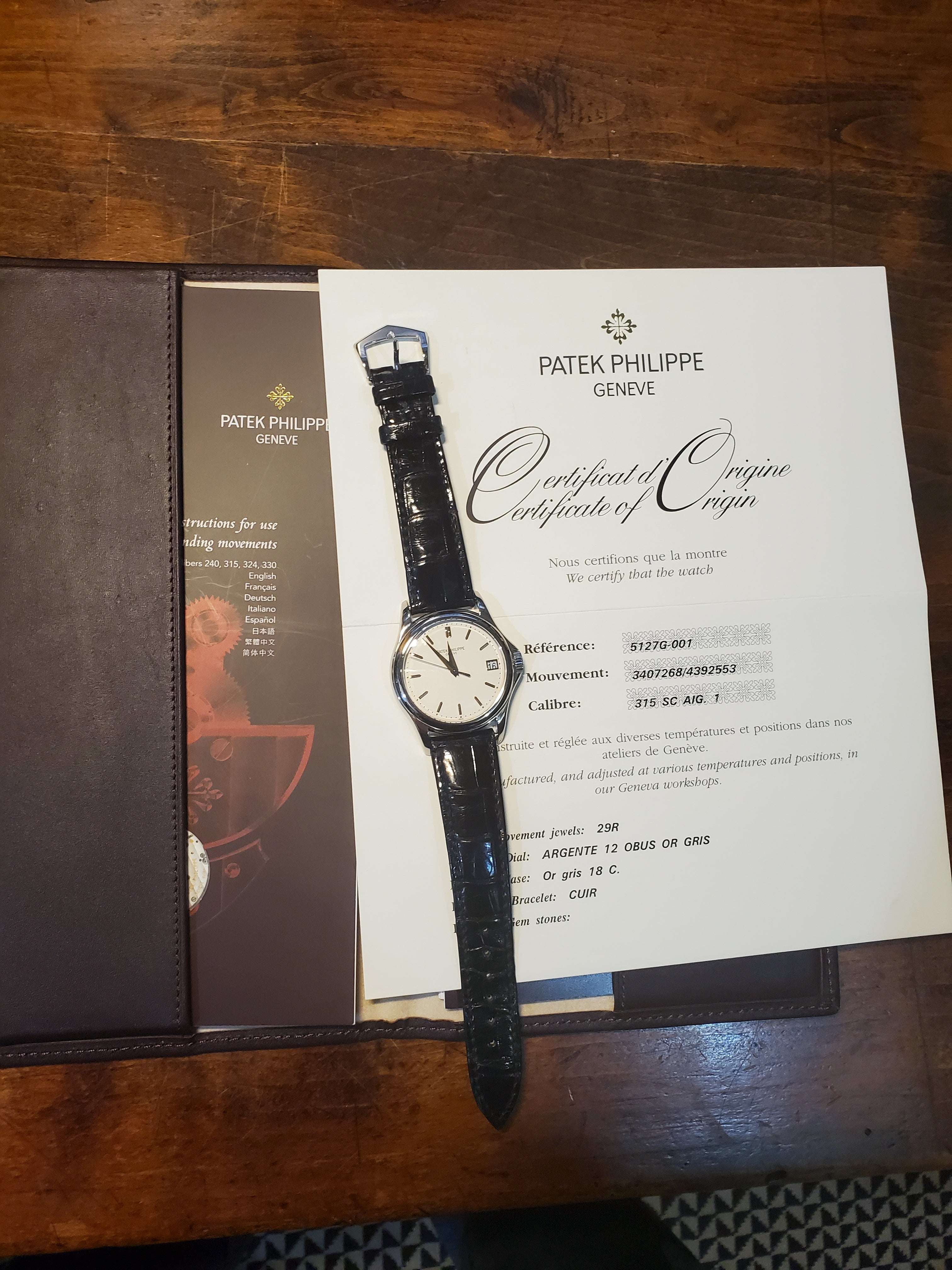 Patek Philippe 5127G Automatic Calatrava Watch circa 2007