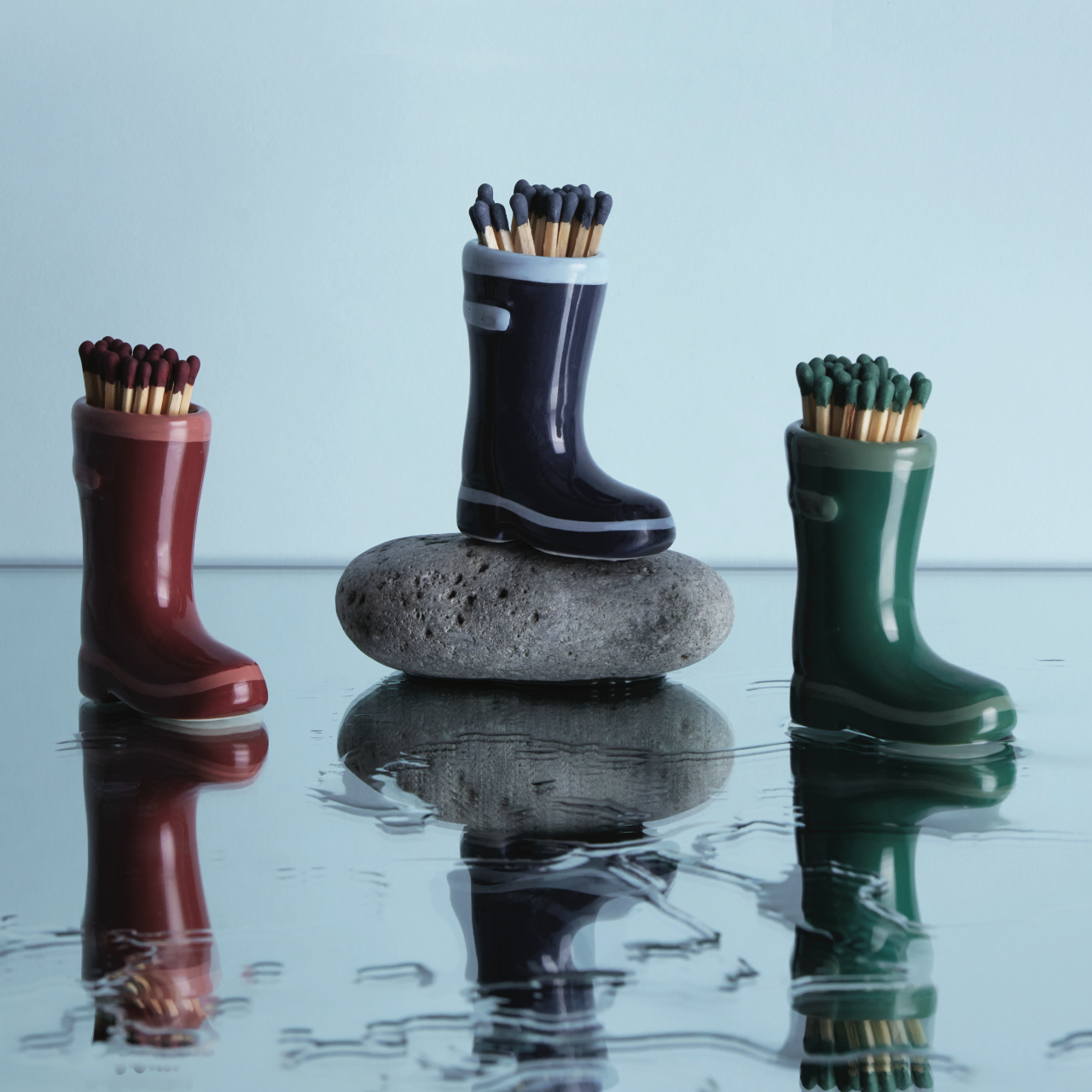 Wellington Boot Ceramic Match Holder