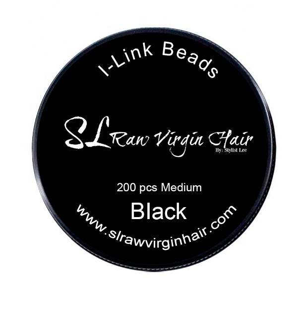 Black Micro-link beads