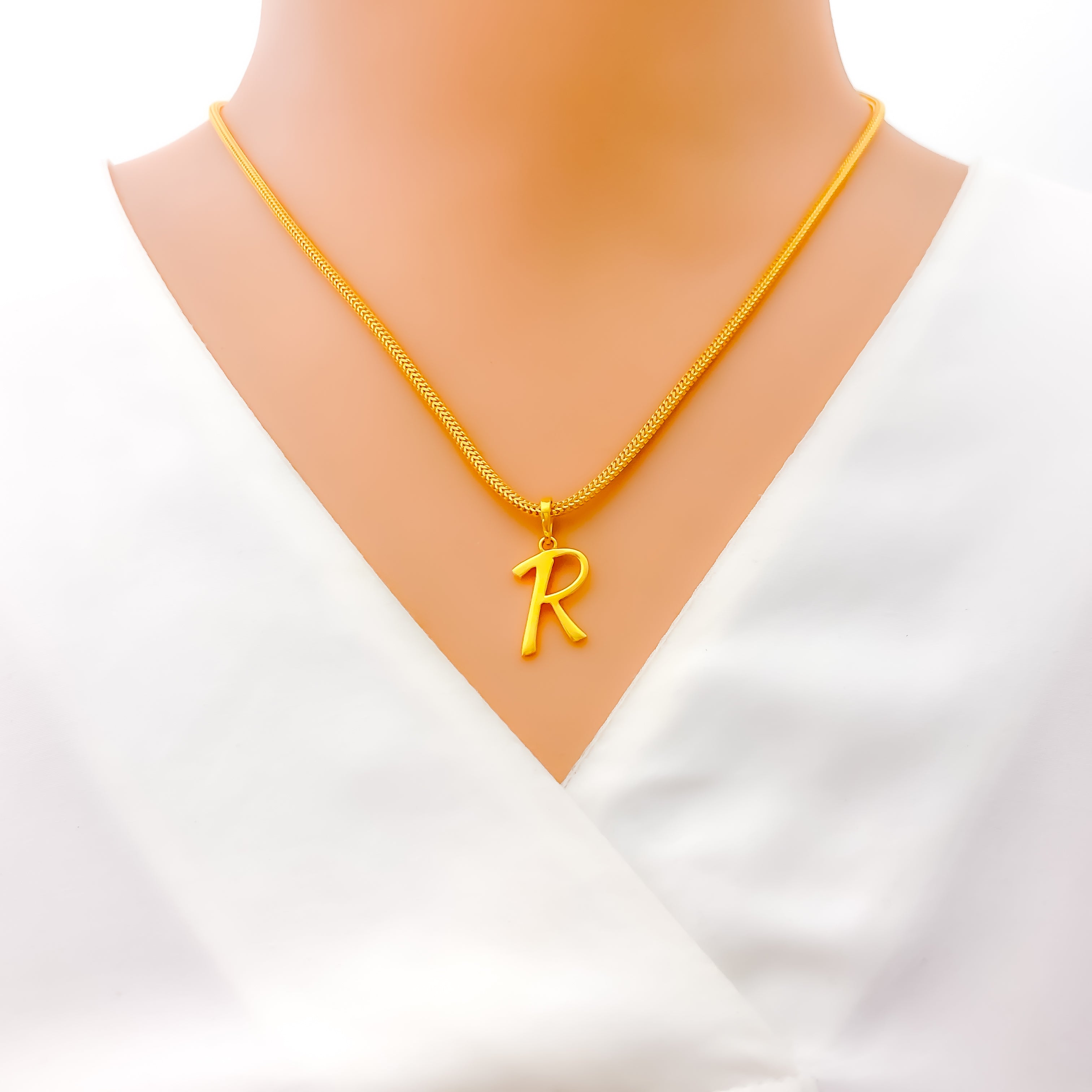 R 22k Gold Letter Pendant