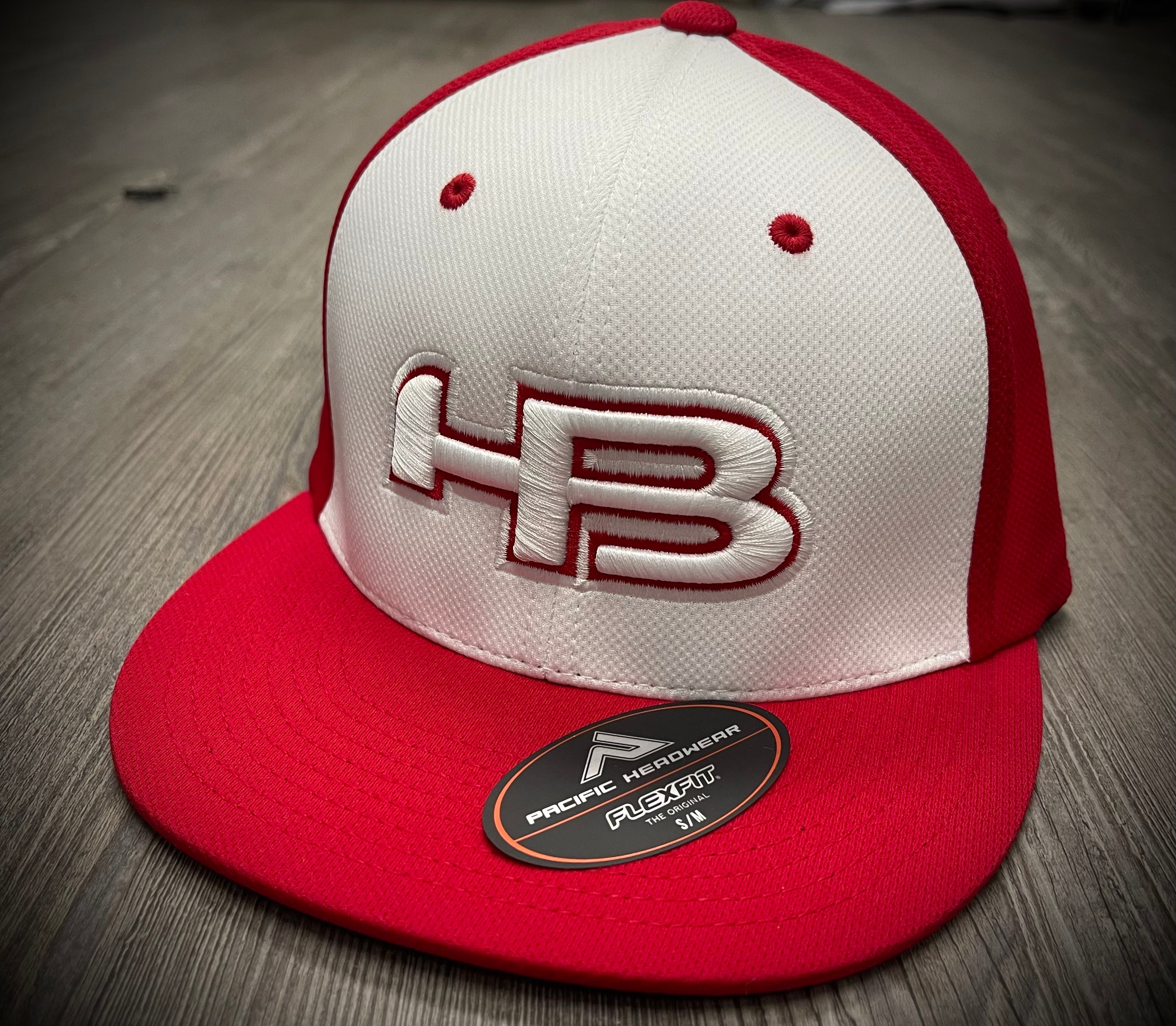 HB Sports Exclusive ES342 Fitted Baseball and Softball Hat: The Red