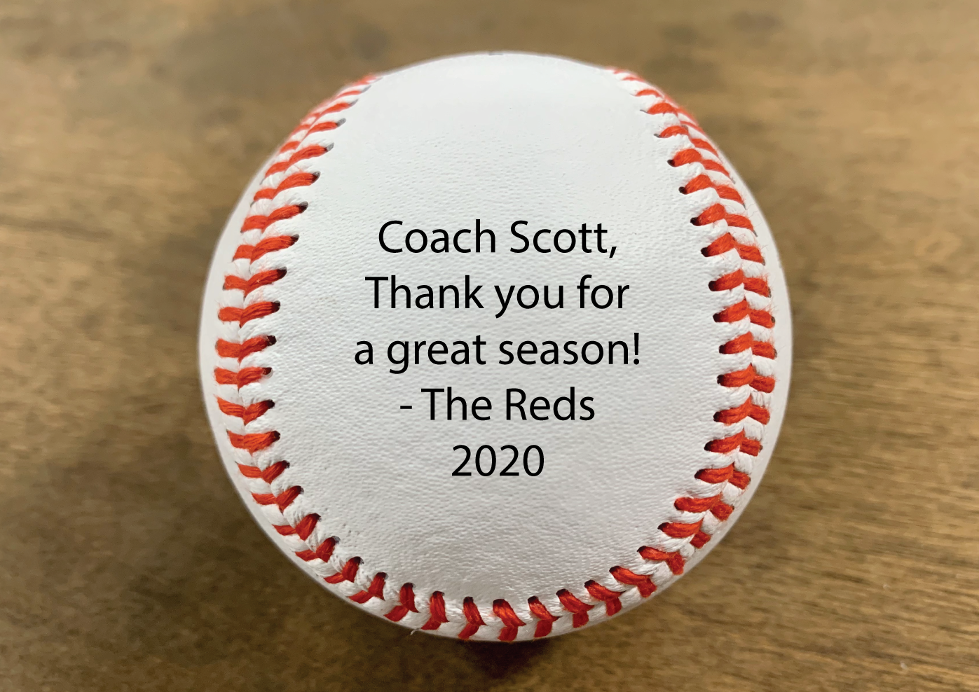 Custom Engraved Baseball - Coach