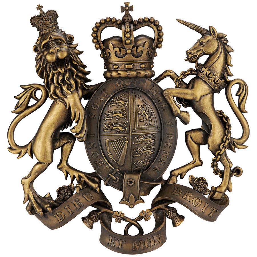 ROYAL COAT OF ARMS OF BRITAIN PLAQUE