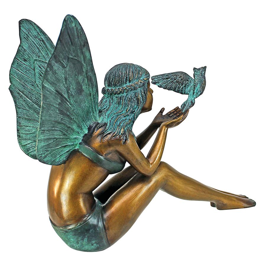 BIRD FAIRY BRONZE STATUE