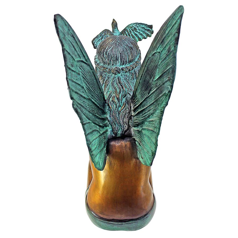 BIRD FAIRY BRONZE STATUE