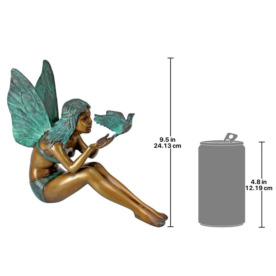 BIRD FAIRY BRONZE STATUE